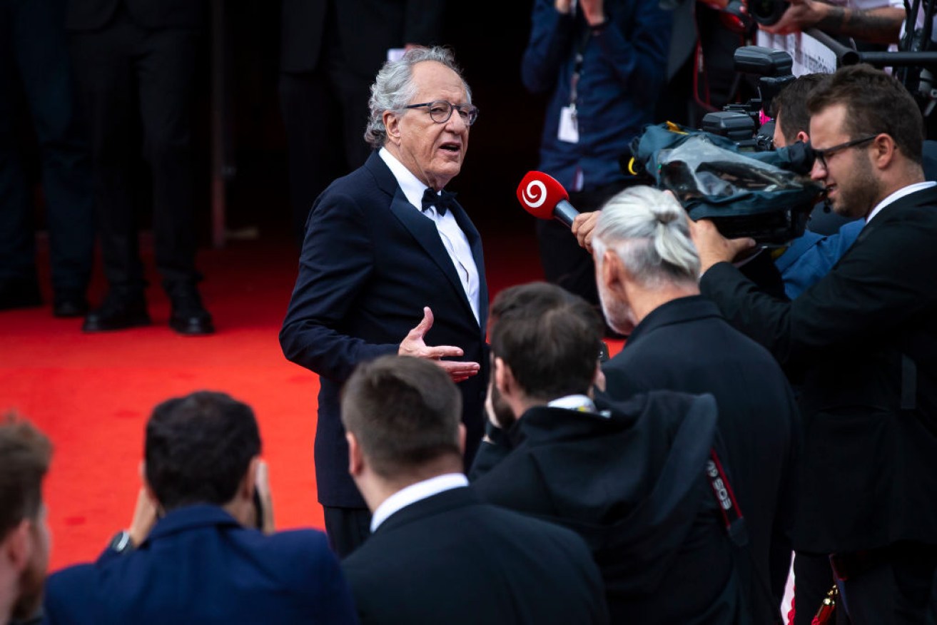 Geoffrey Rush at the 56th Karlovy Vary International Film Festival in the Czech Republic in July.
