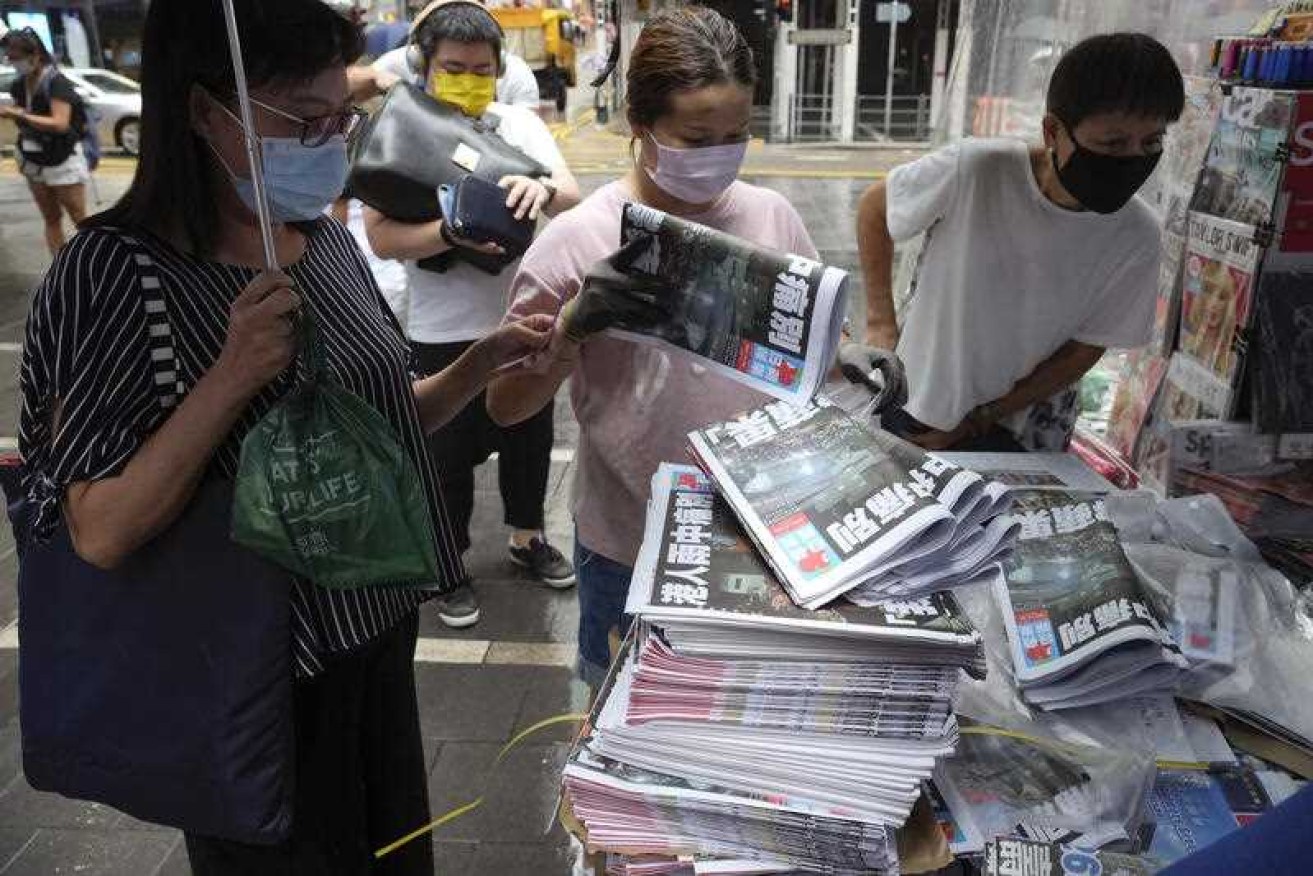 Prosecutors alleged the Apple Daily was used as a platform to advocate for foreign sanctions.