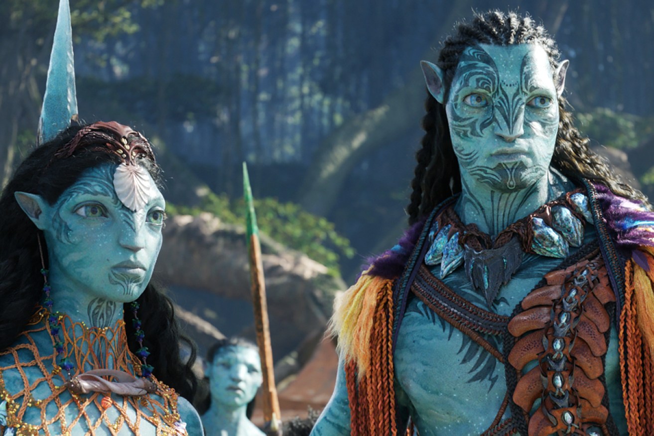 Kate Winslet (left) with Cliff Curtis in the new <i>Avatar</i> instalment.