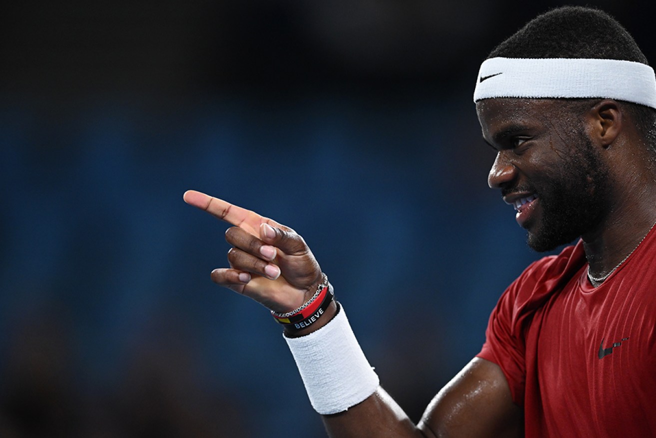 Frances Tiafoe beat Britain's Dan Evans to put the US in the United Cup semi-finals.