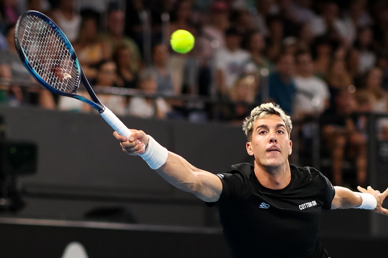 Thanasi Kokkinakis is into the semi-finals in his Adelaide International 2 title defence.