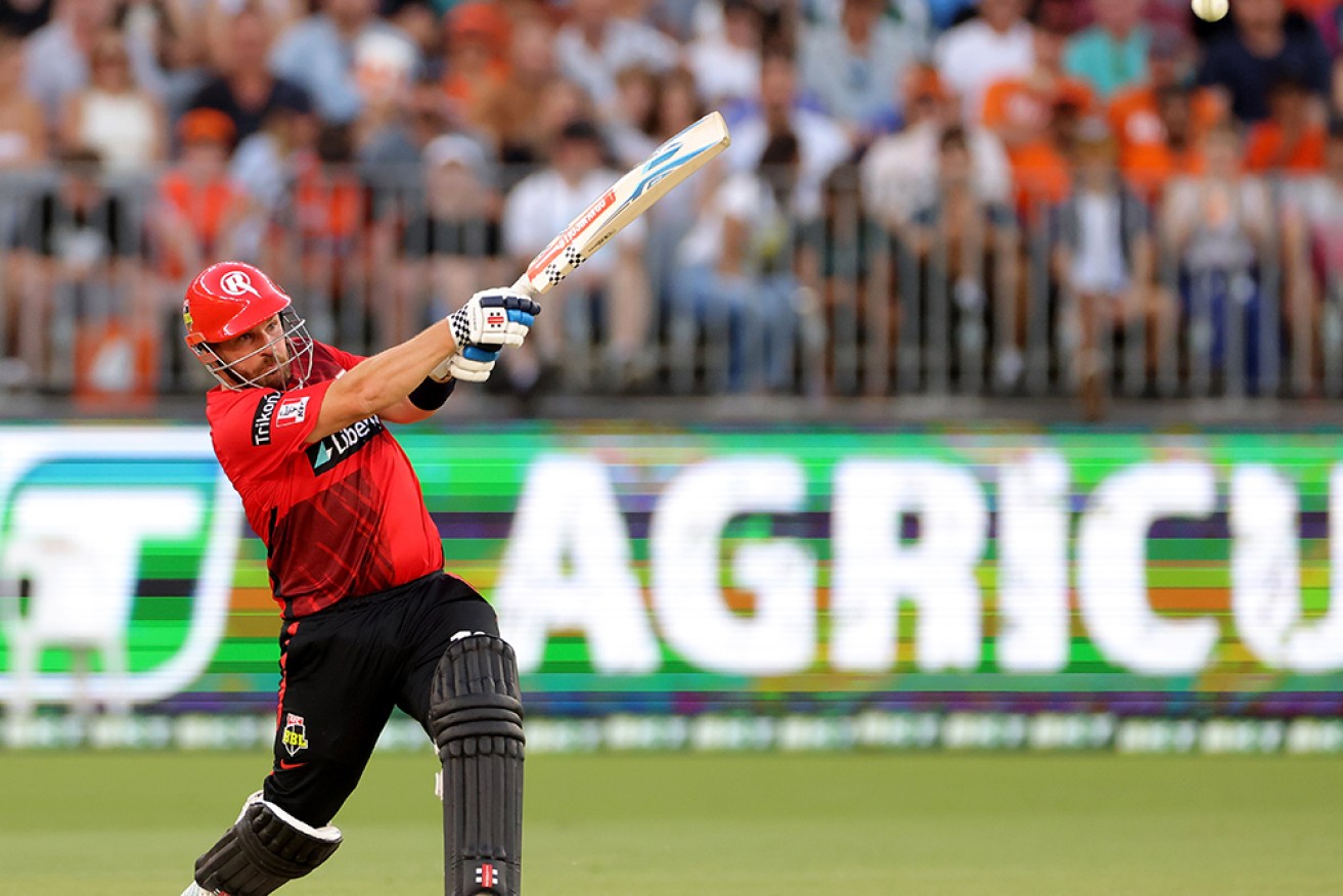Aaron Finch smashed 63no off 54 balls to lead Melbourne Renegades to victory over Adelaide Strikers.