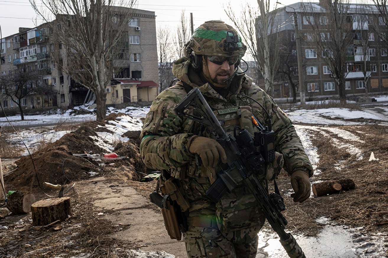 Ukraine and Russia remain locked in the war's most intensive fighting, with the coming spring's thaw promising even more destruction. <i>Photo: AAP</i>