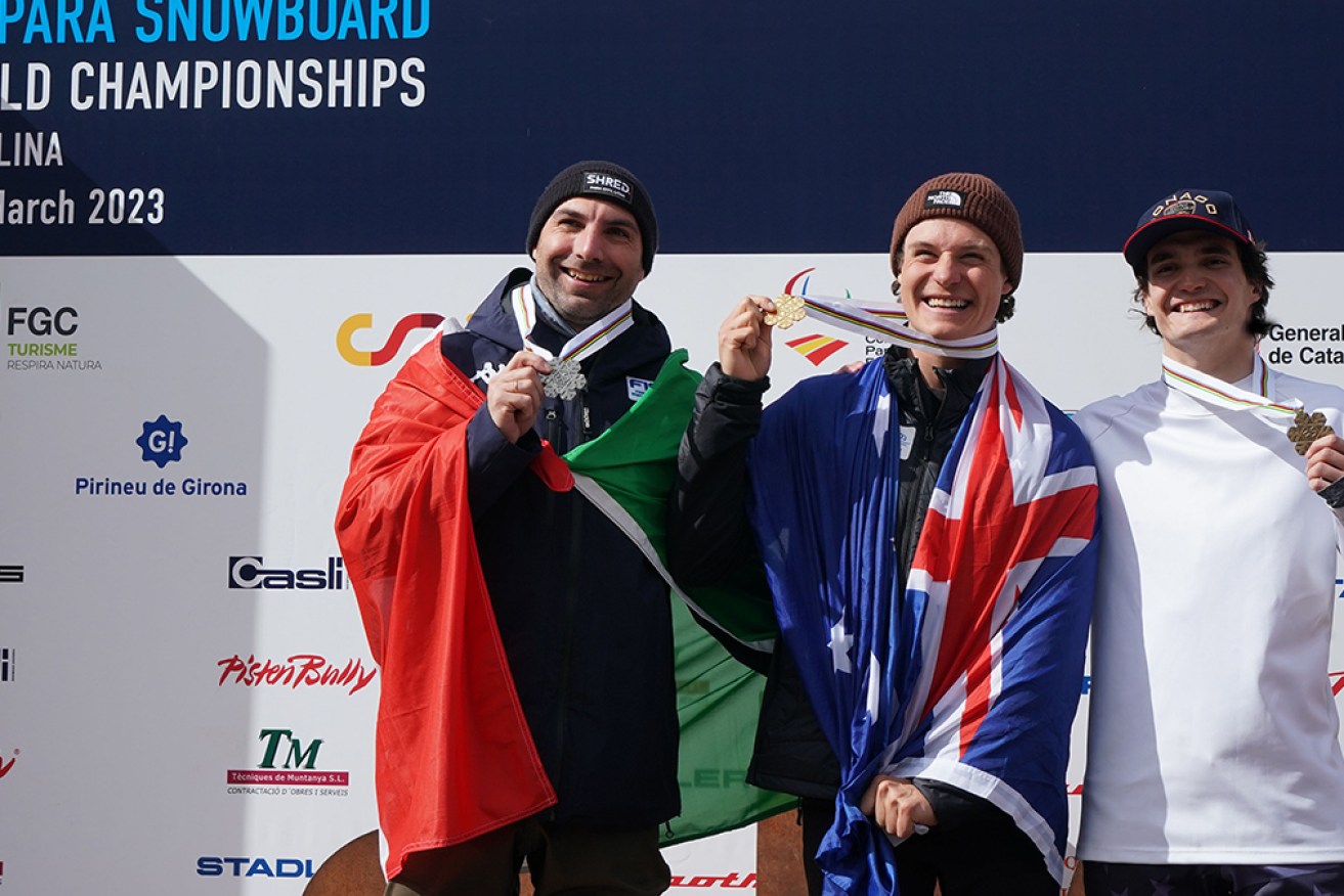 Australian snowboarder Ben Tudhope has finally secured a world title, taking gold in Spain. 