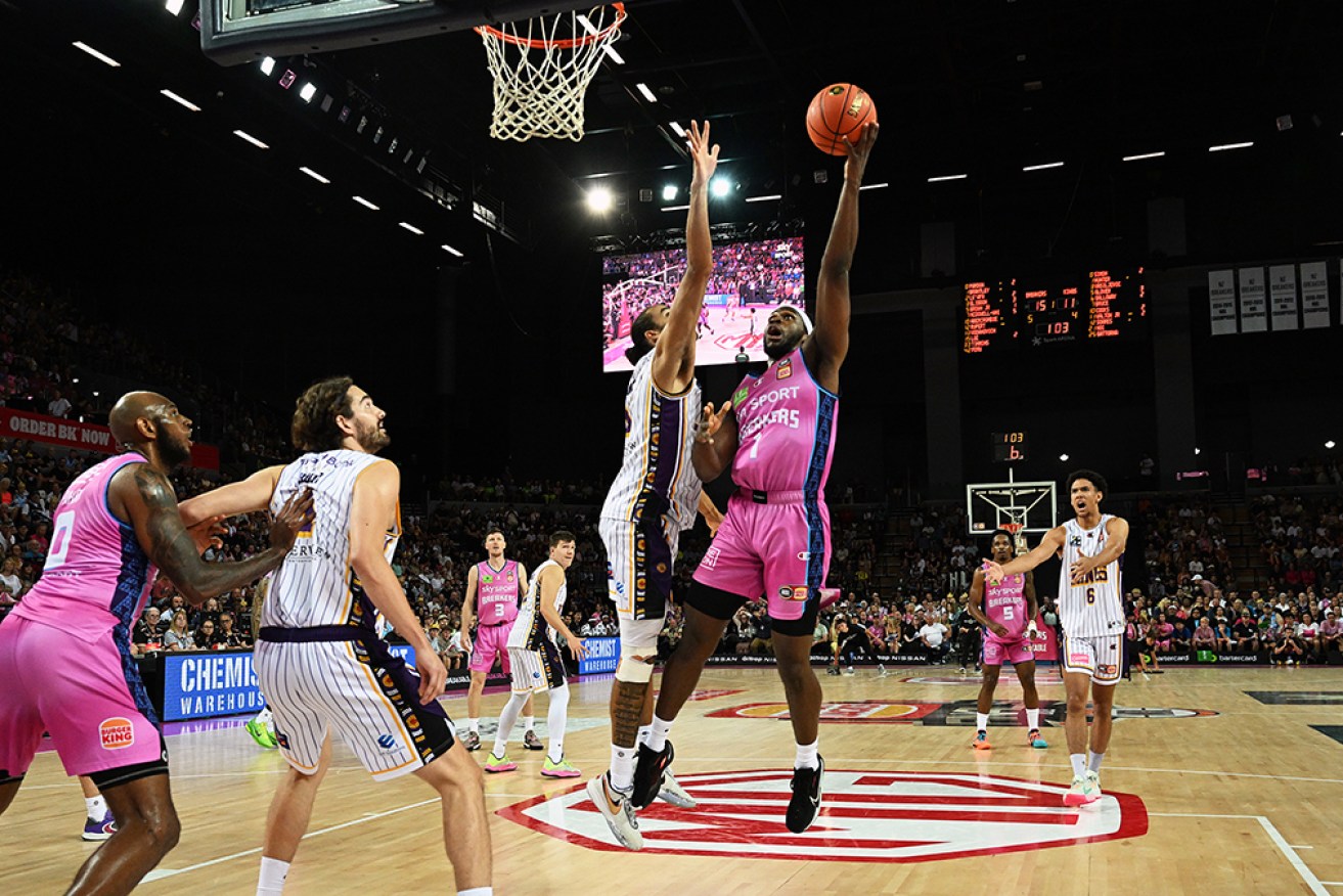 Jarrell Brantley has led New Zealand Breakers to an NBL championship series-levelling win.