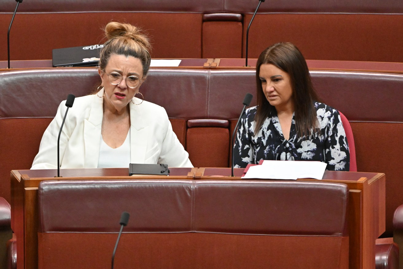 Tammy Tyrrell and Jacqui Lambie backed the bill following an amendment on board selection. 