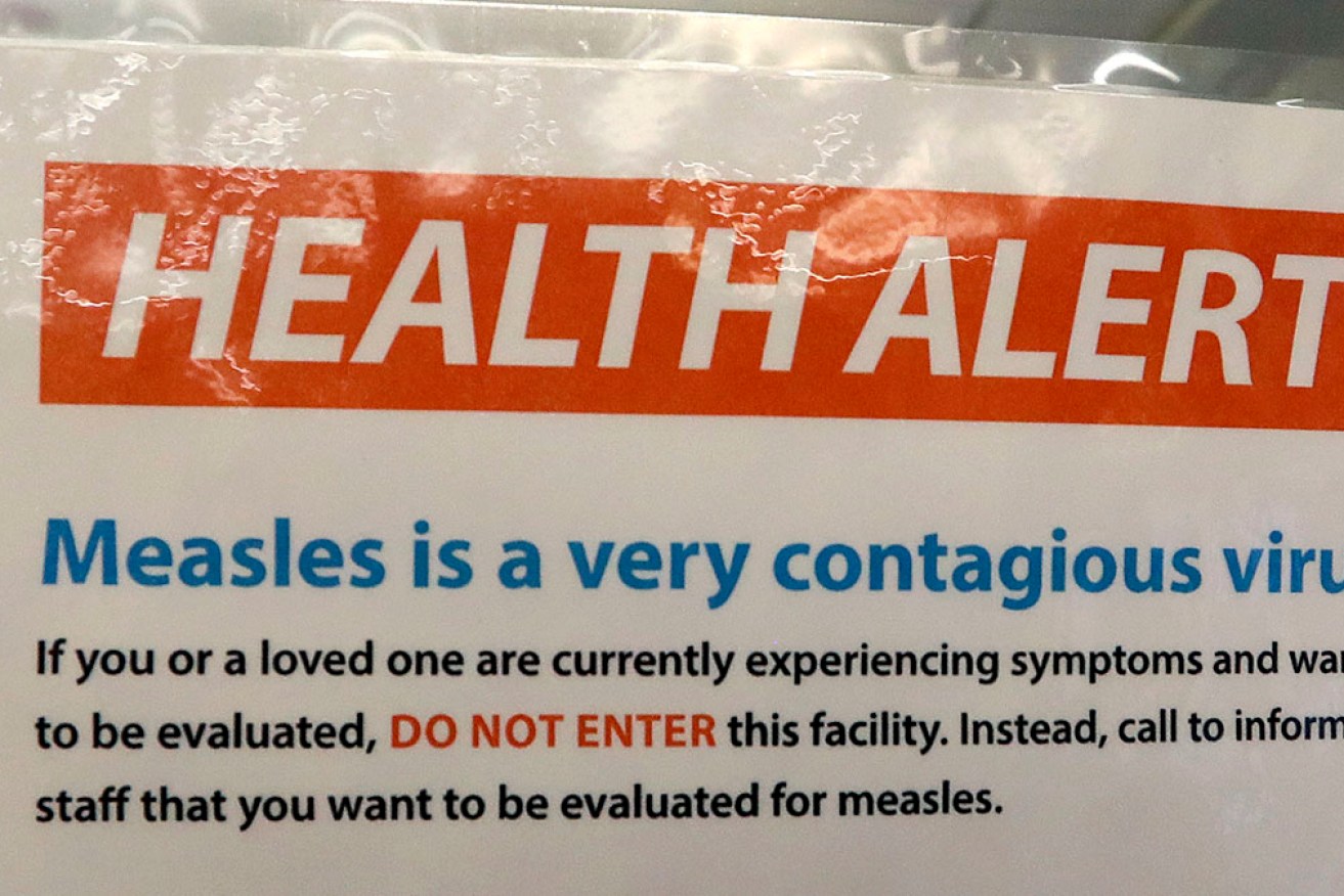 Symptoms of measles include coughing, runny nose and red, sore eyes with a rash a few days later. <i>Photo: AP</i>
