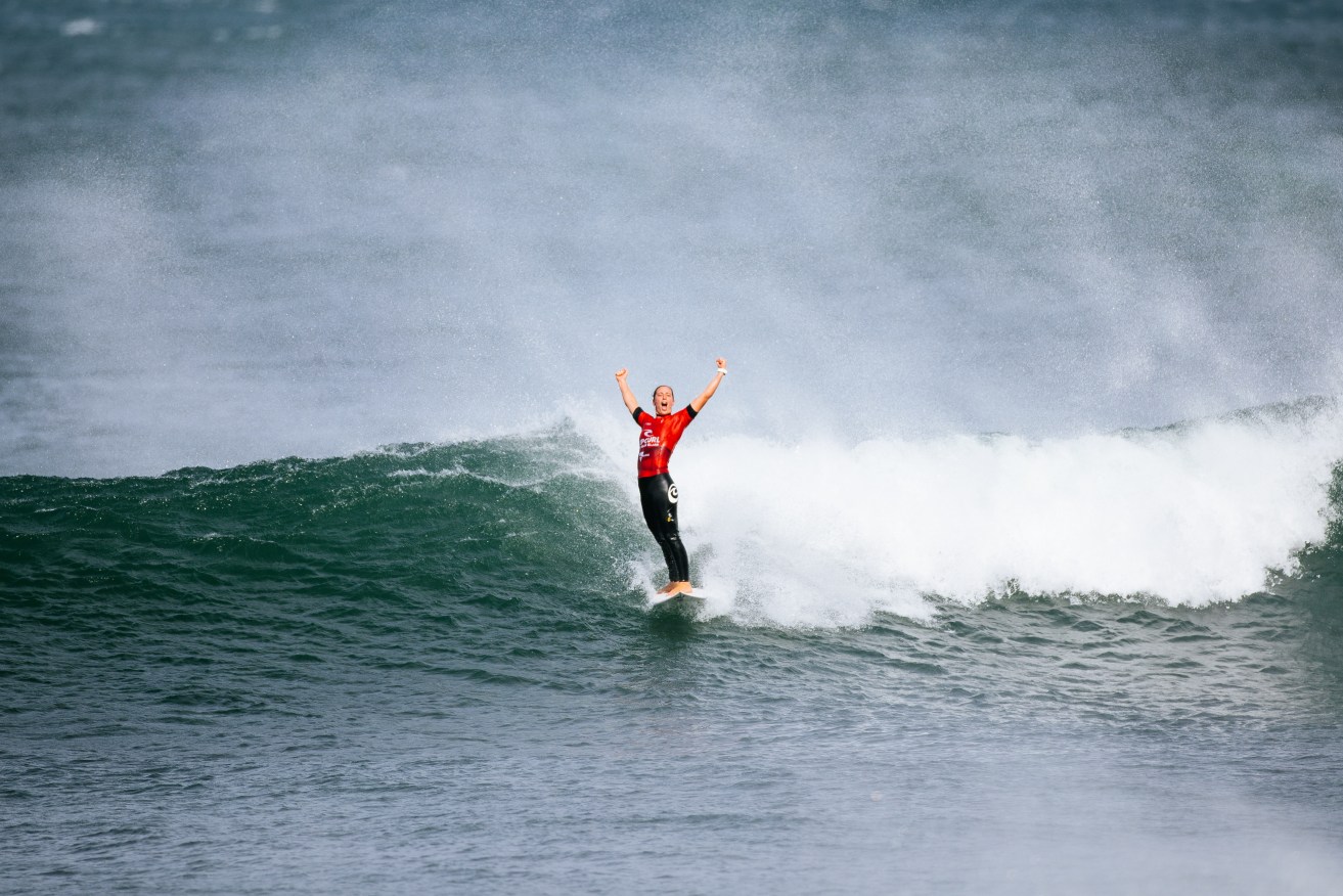 Defending champion Tyler Wright is one of four Australian women into the Bells Beach semi-finals.