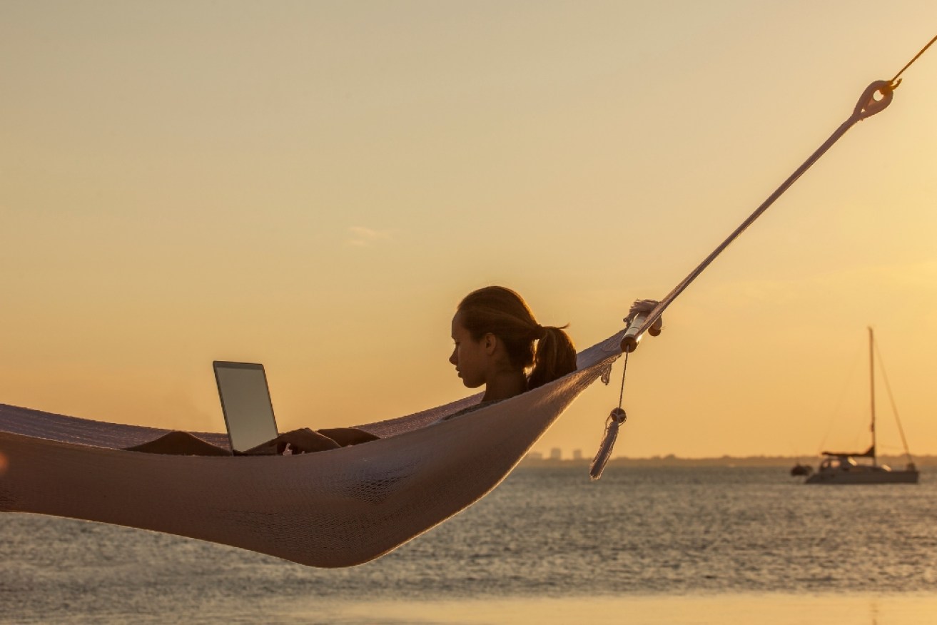 You might be able to send emails just as well from a beach as at home, but your boss won't be happy if you keep it a secret.