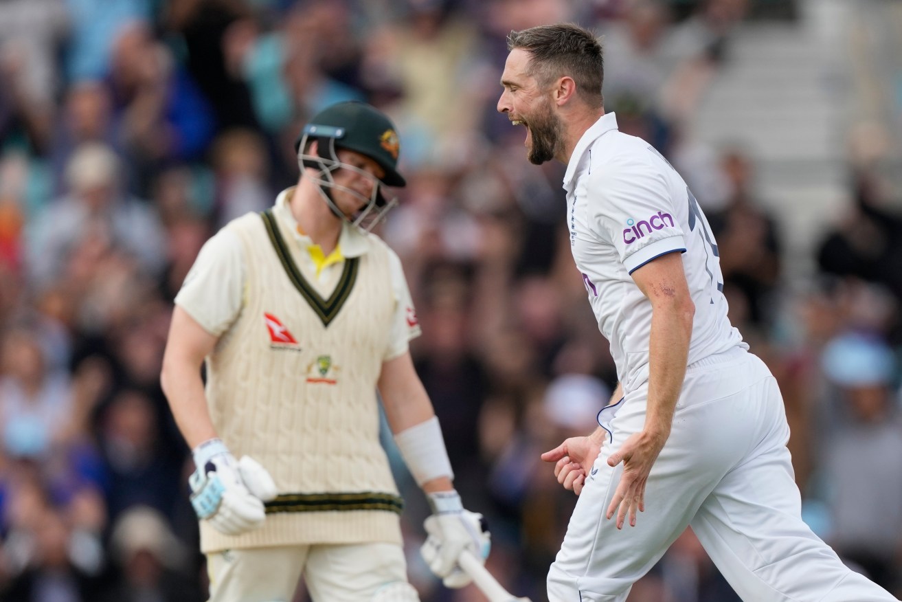 Steve Smith's dismissal by Chris Woakes was the key wicket as England won the fifth Ashes Test.