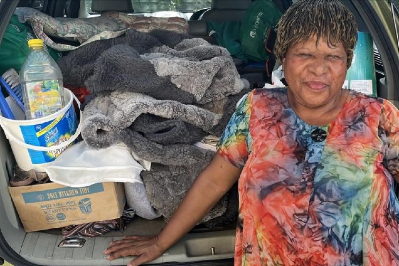Full-time cleaner Betty Zimike was left homeless after her rent rose by 50 per cent.