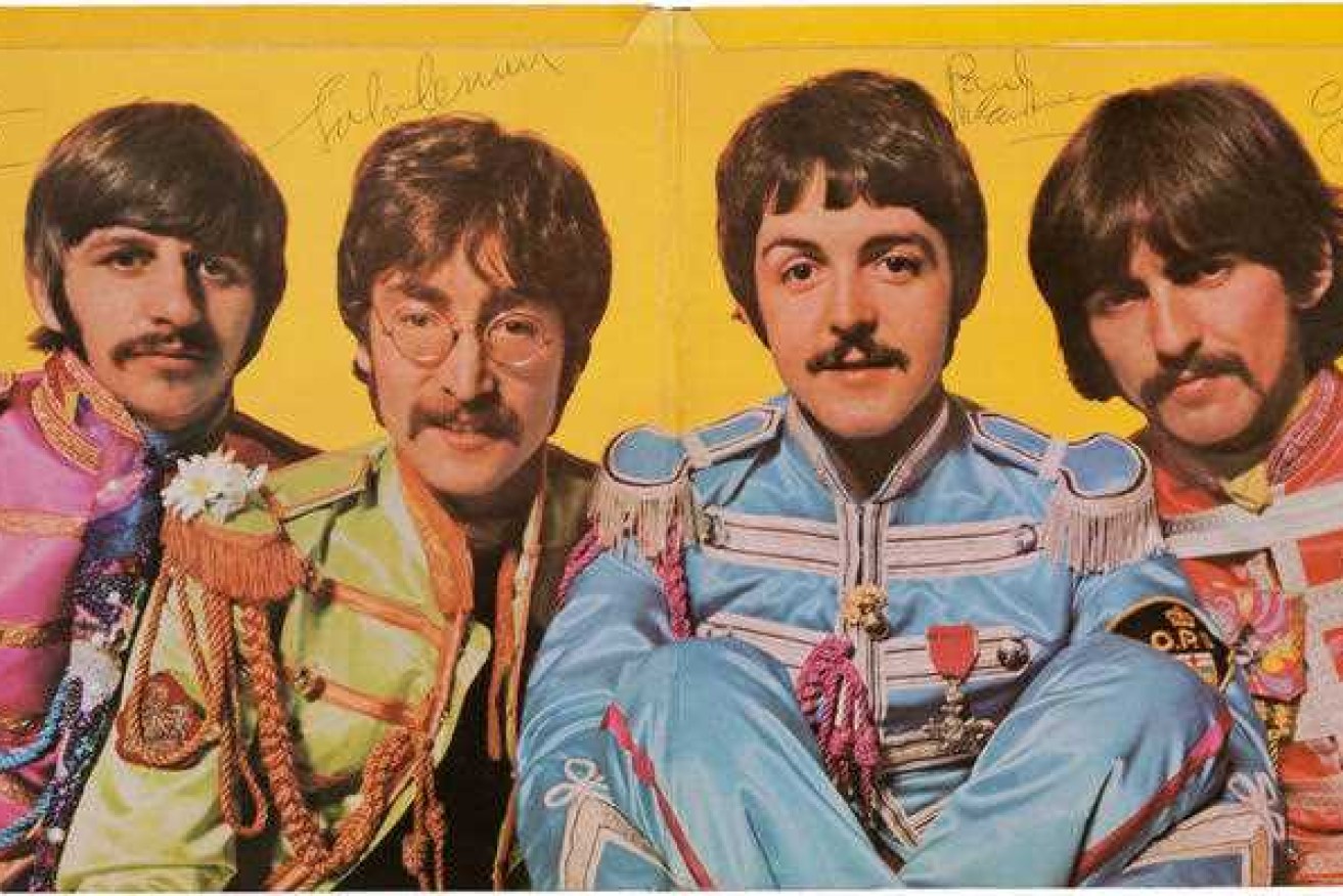 A photo from The Beatles' Sgt Pepper cover shoot is among the items going to auction.