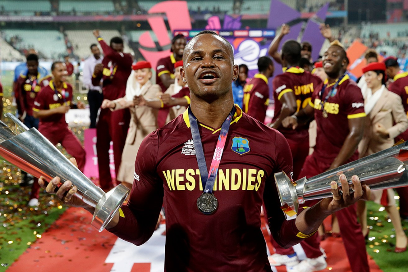 Fall from grace: West Indies Marlon Samuels, MOM in the 2016 T20 WC final, is guilty of corruption. 