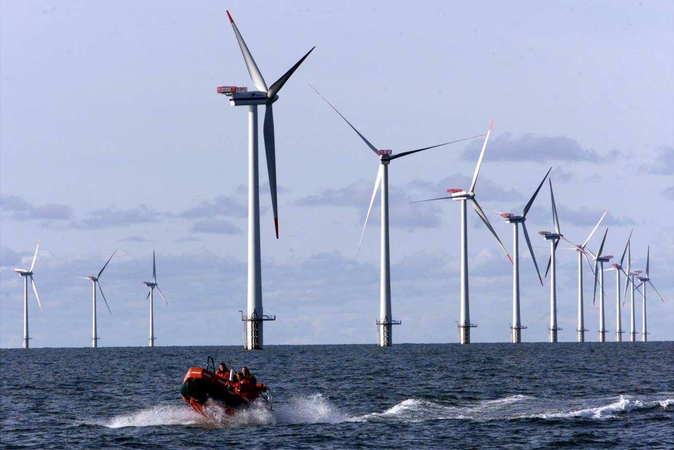 Wind turbines in the North Sea - a consortium wants to install wind power off the coast of Victoria. 