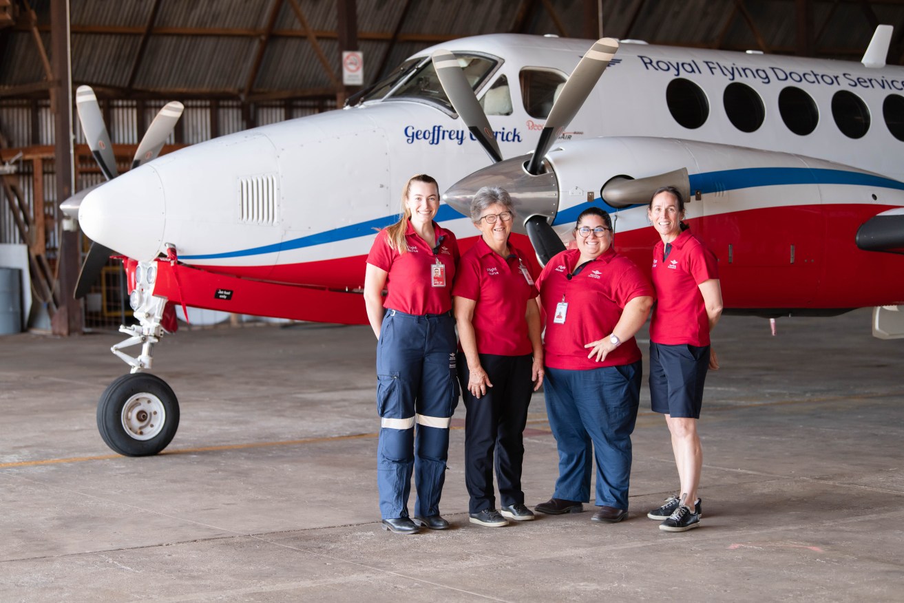 RFDS Charleville nurse manager Joanne Mahony (right) has been taking to the skies for two decades.
