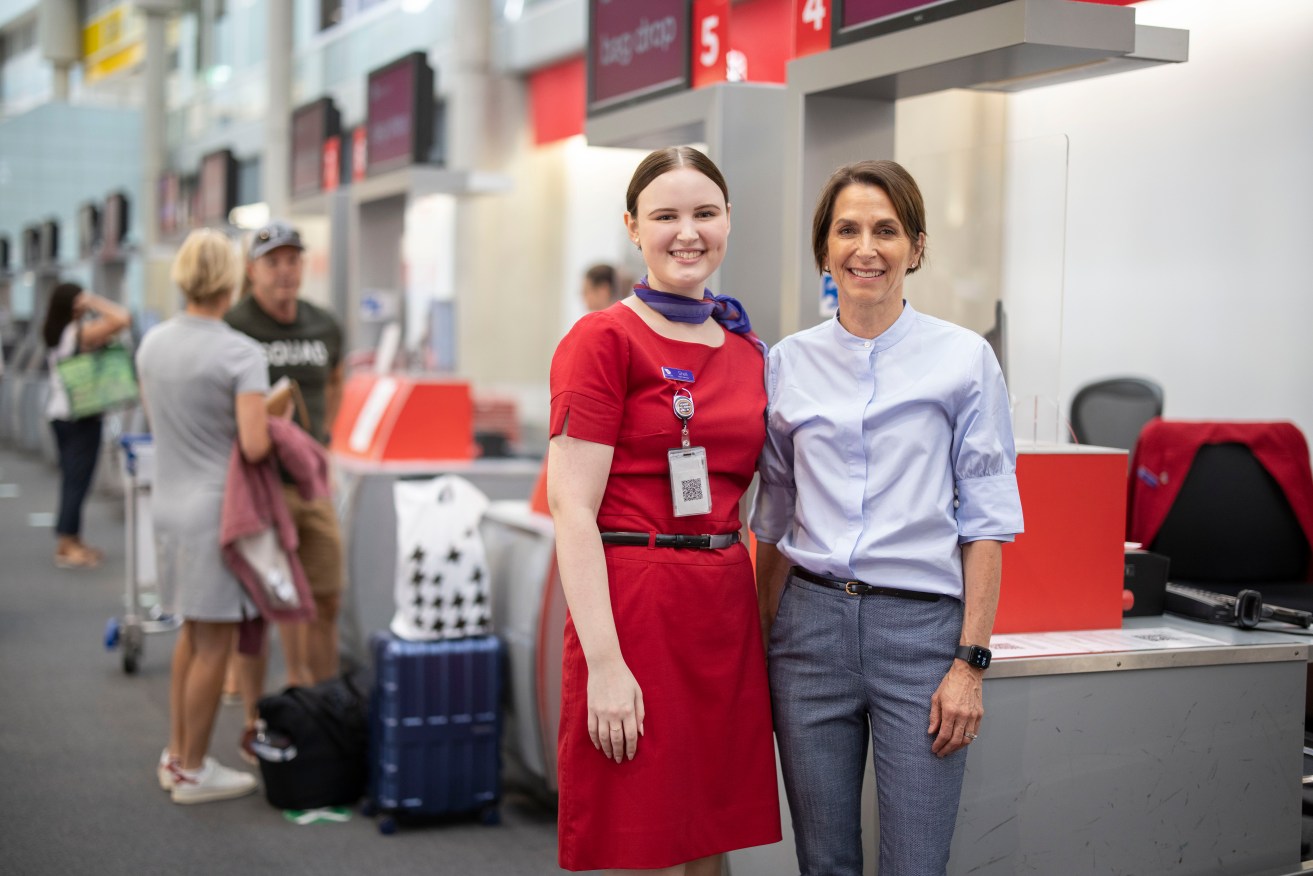 Virgin boss Jayne Hrdlicka (right) has hailed the turnaround at the airline, with its first full-year profit in more than a decade.