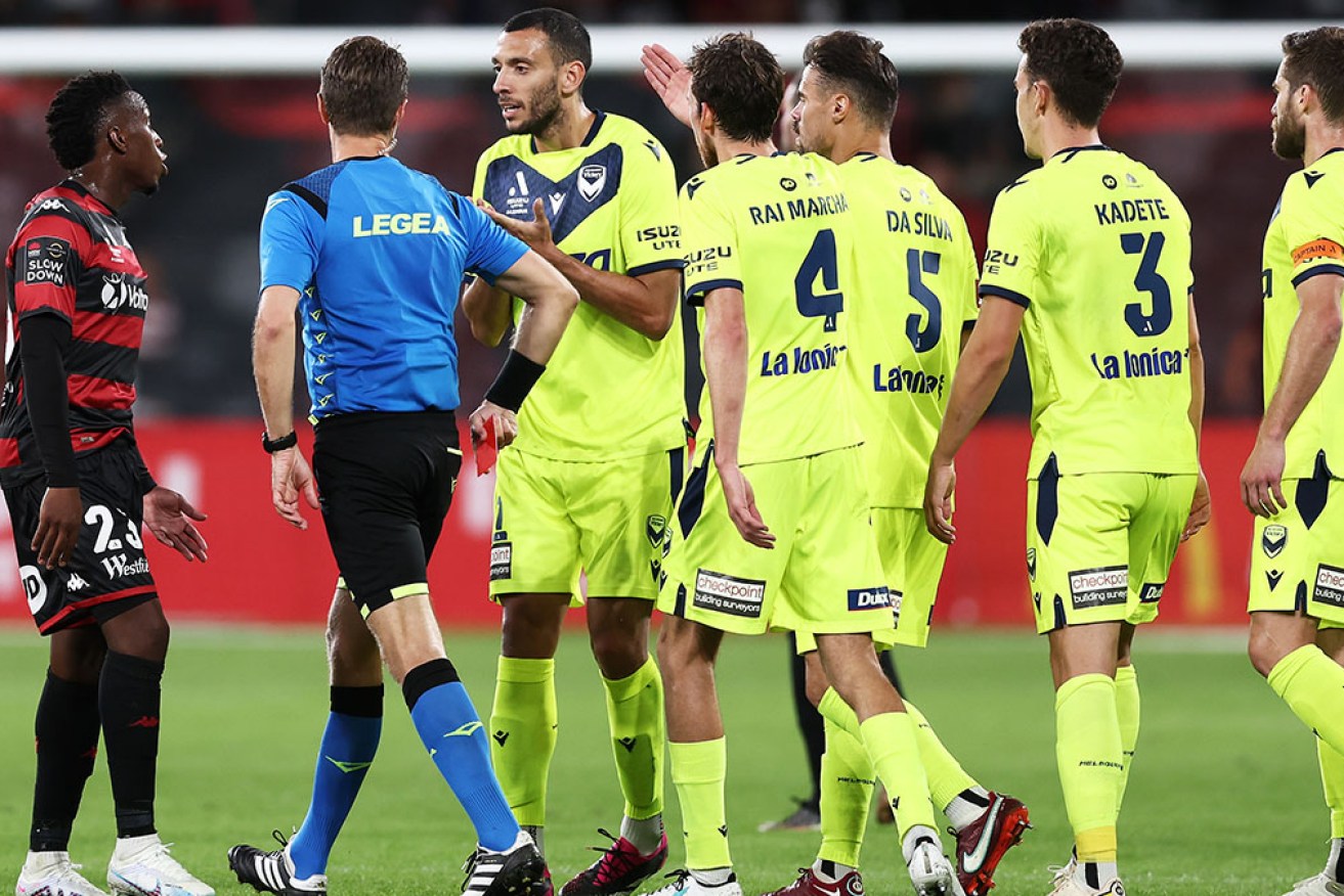 A-League players who join a melee or try to intimidate refs will face a yellow card this season.