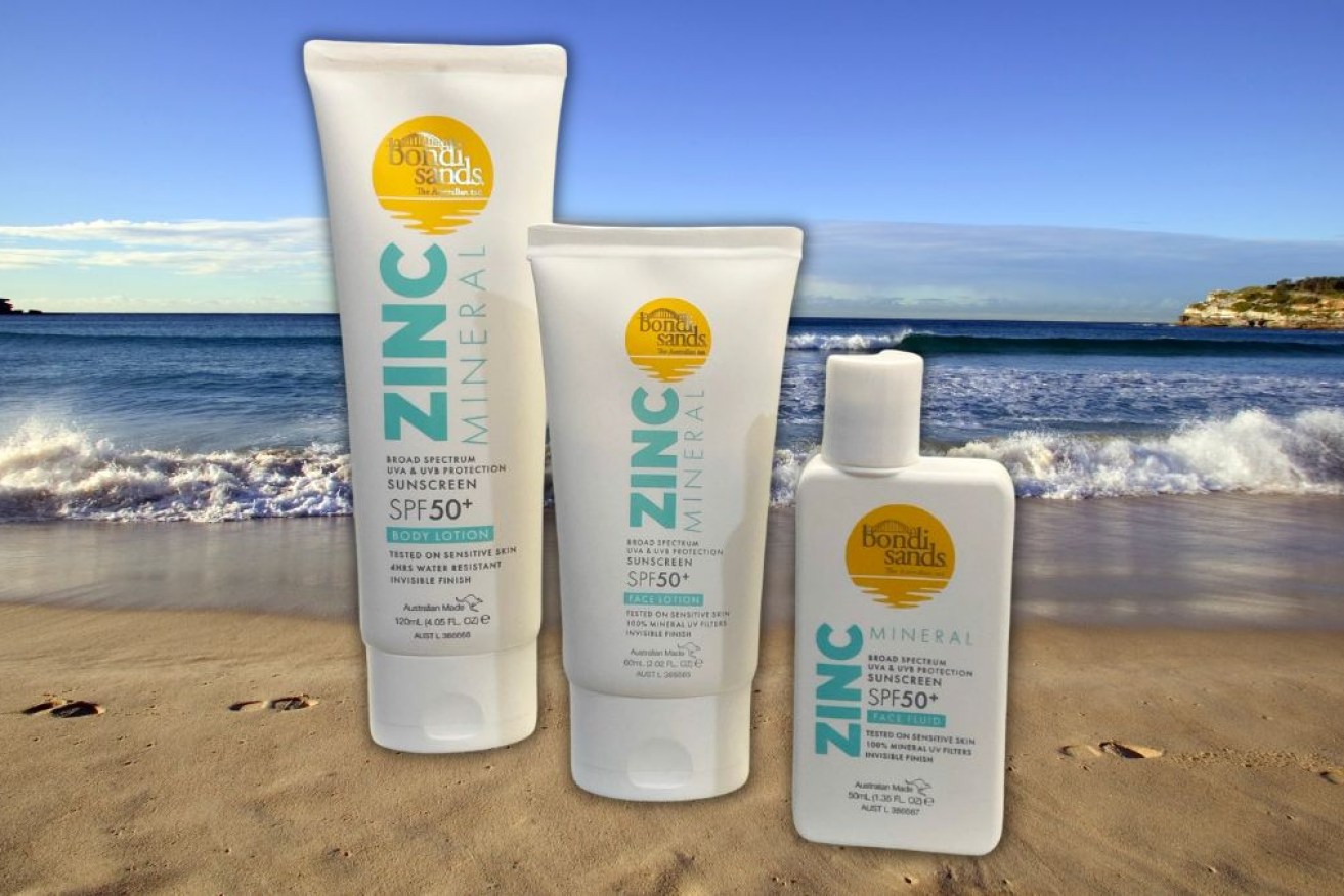 The recall affects particular batches of two of Bondi Sands' mineral products.