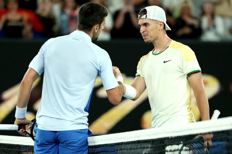 Djokovic survives first-round scare against teen