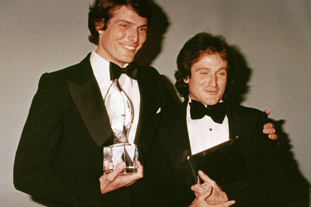 Friends forever. Christopher Reeve and Robin Williams at the People's Choice Awards in March 1979. 