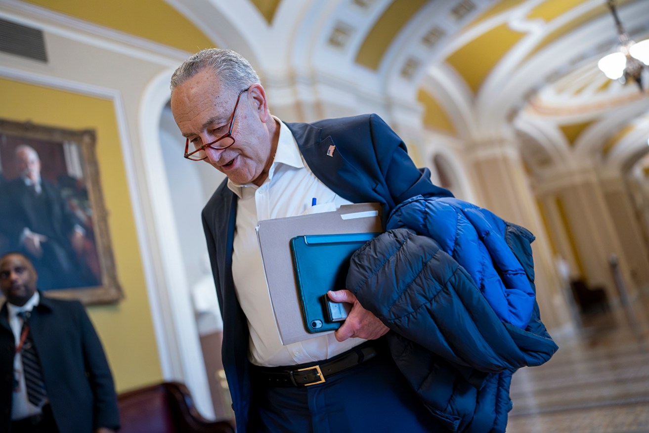 Senate leader Chuck Schumer hailed the package's importance to "the security of Western democracy".