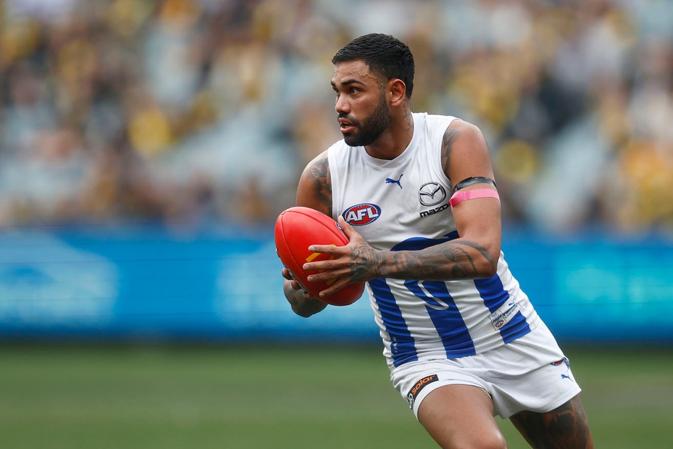 North Melbourne's Tarryn Thomas has been sacked by North Melbourne. 