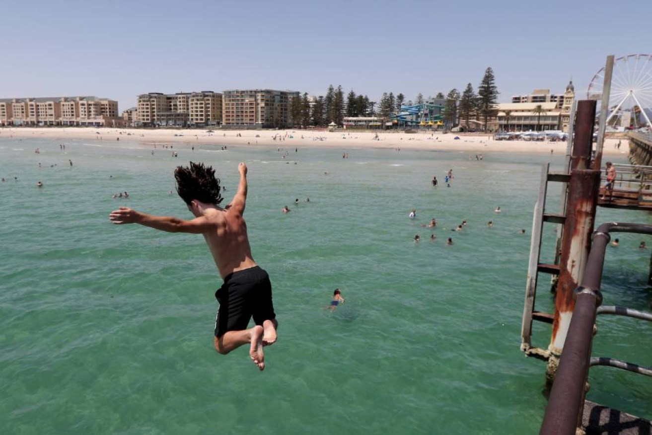 Temperatures in Adelaide climbed to almost 40C as an autumn heatwave affected multiple states.