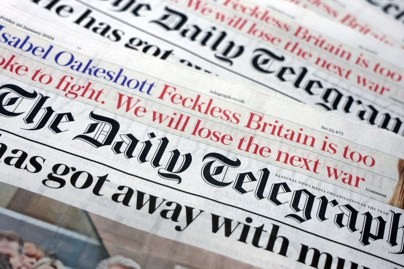 There are reports News Corp is launching a joint bid with rivals to take over Britain's Telegraph.