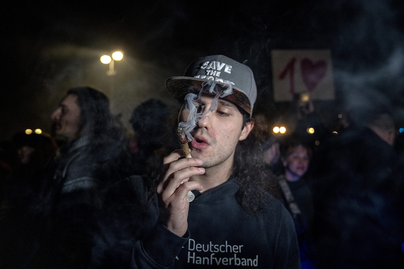 The law legalises possession by German adults of up to 25 grams of marijuana for recreational use. 