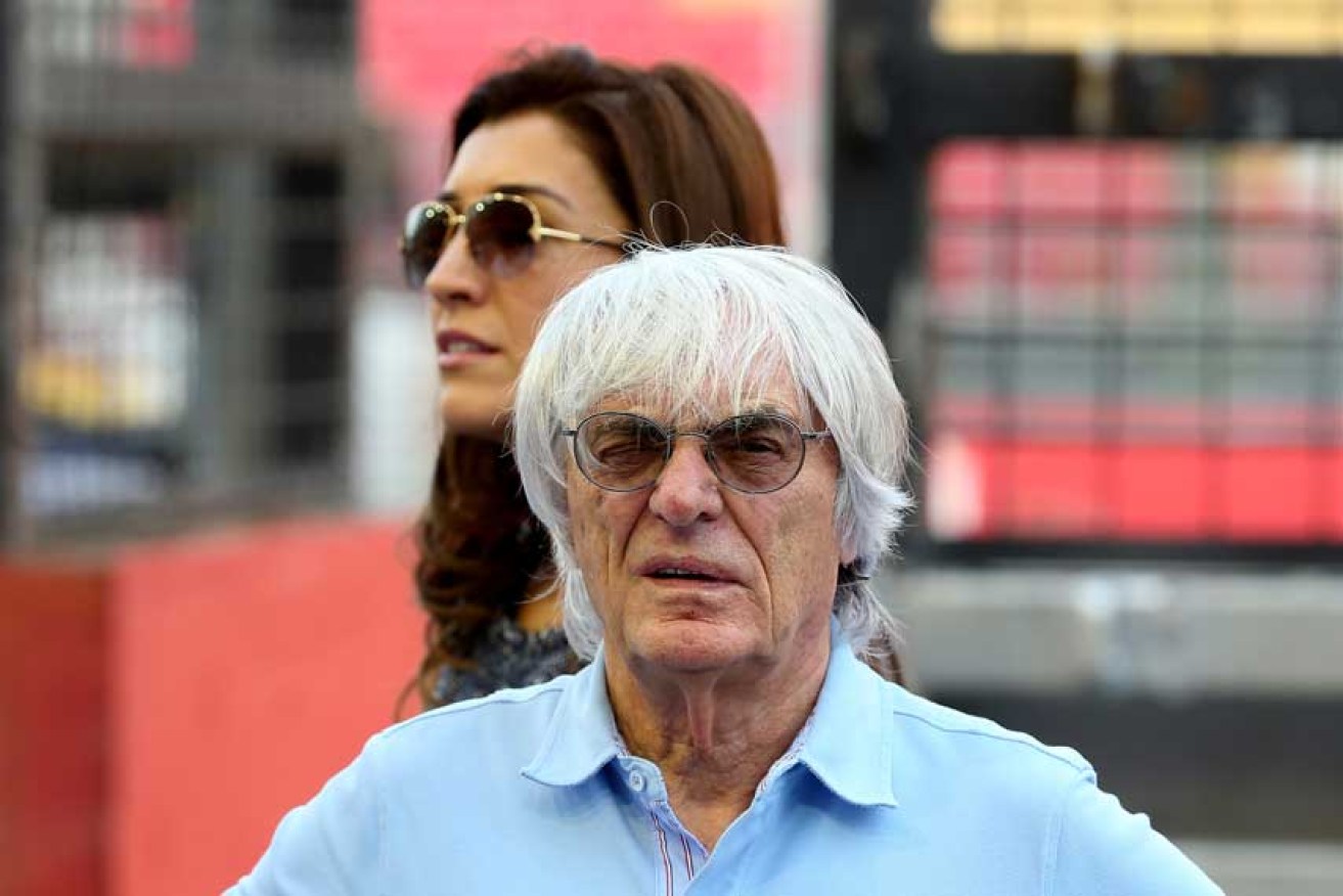 Formula One supremo Bernie Ecclestone and his wife Fabiana Flosi
