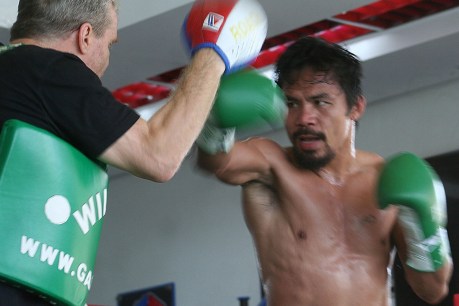 Manny Pacquiao fights for the Philippines