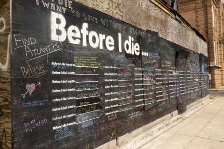 Before I die I want to &#8230; well? What&#8217;s your wish?