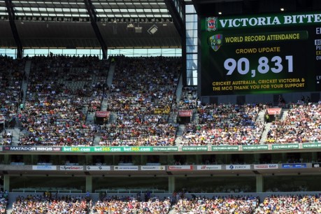 Among the crowd at the Boxing Day test