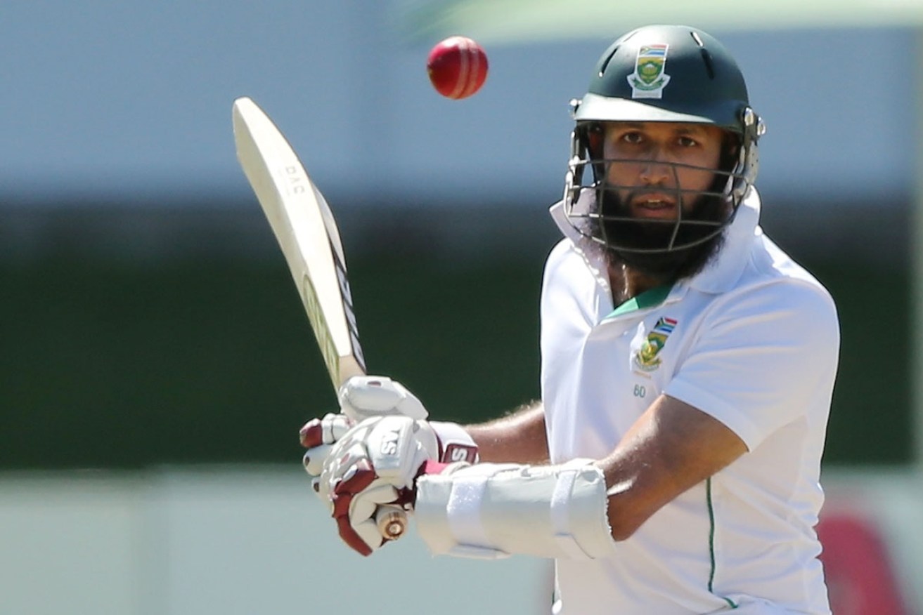 It's understood Hashim Amla was the target of abuse. 