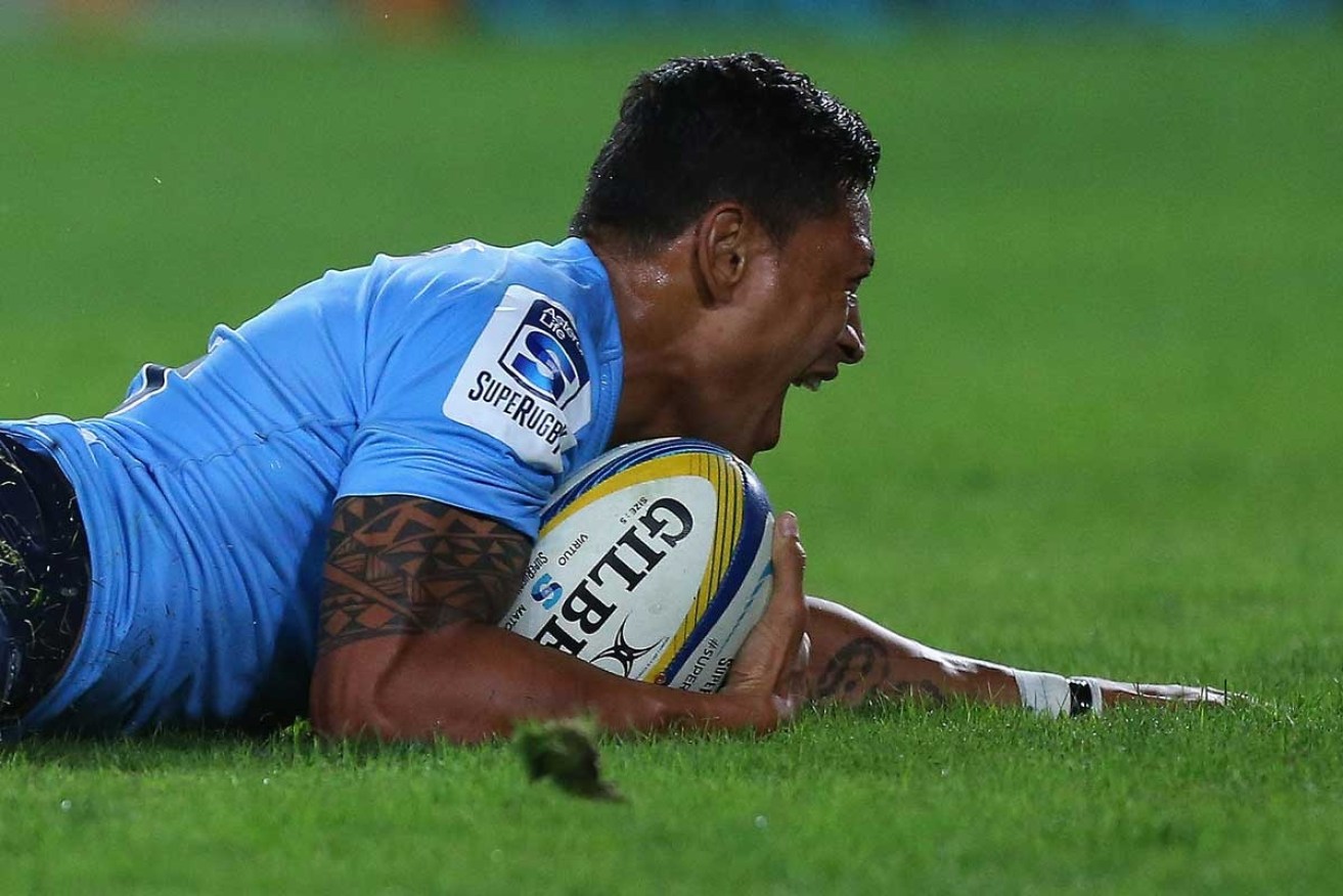 Israel Folau, shown here during his days with the Waratahs, is to be in France and ready to play. 