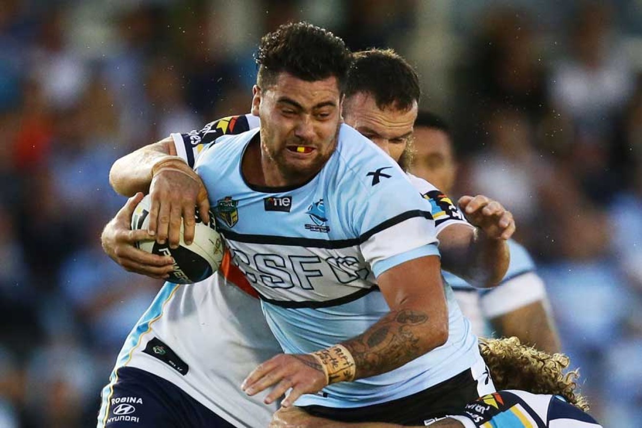 Fifita had trouble breathing and swallowing after being injured in Cronulla's loss to Newcastle.