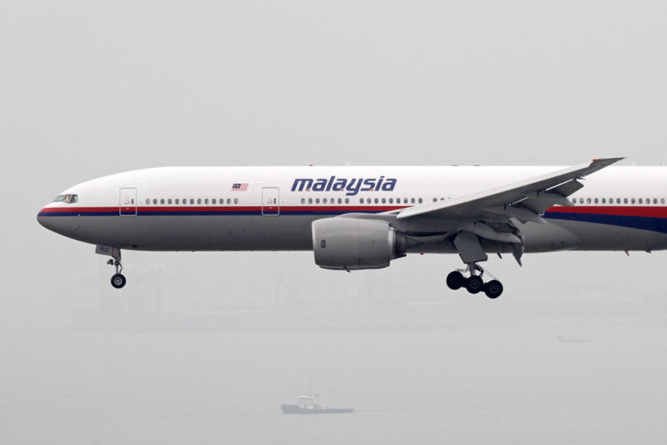 The Boeing 777 disappeared en route from Kuala Lumpur to Beijing on March 8, 2014 with 239 people on board. Photo: AAP
