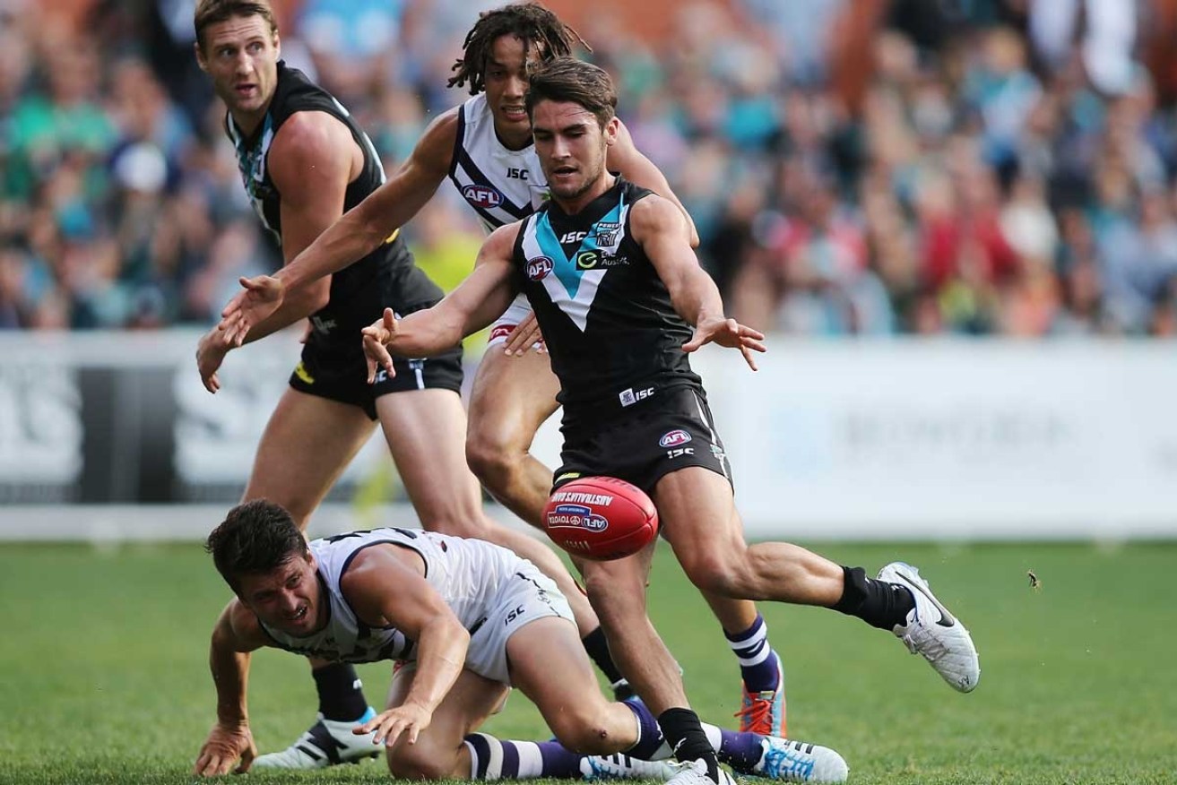 Chad Wingard has been scathing about the media's reporting of protests in the US.