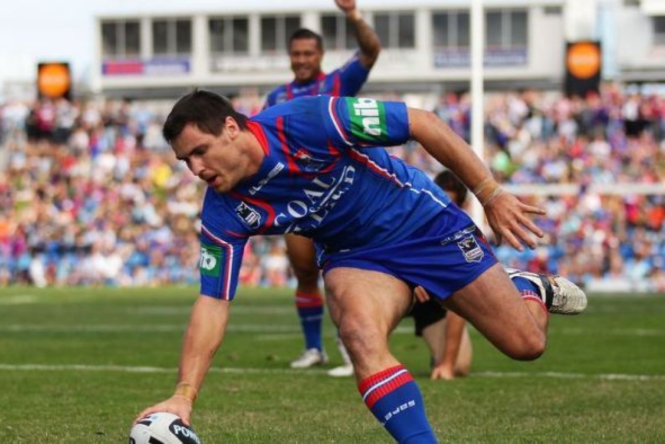 Newcastle Knights winger James McManus threw himself headlong into his NRL career. Now he is paying the price. <i>Photo: AAP</i>
