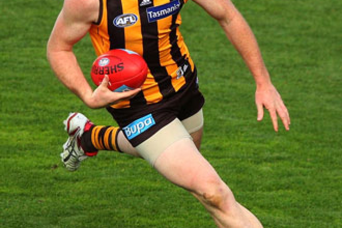 Jarryd Roughead on the move for the Hawks. Photo: Getty