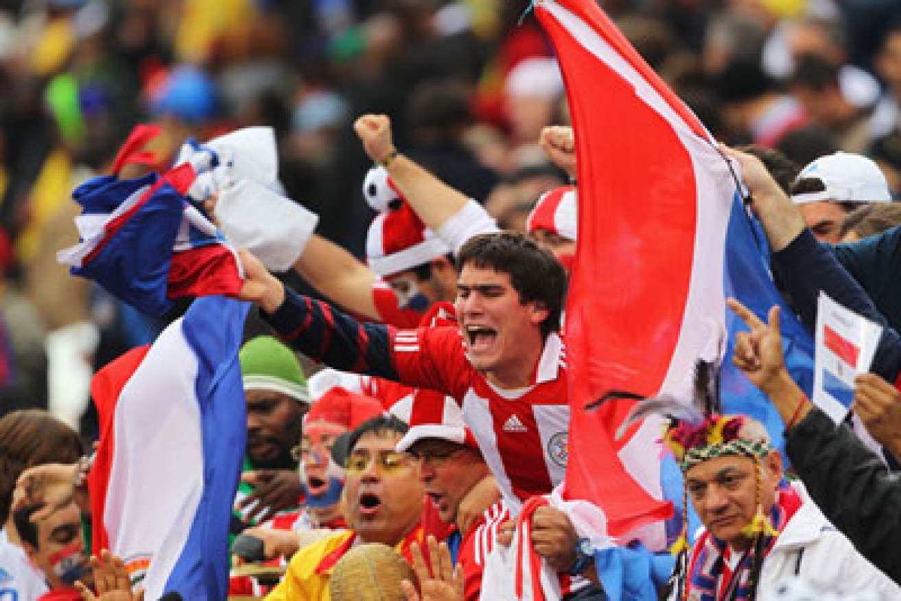 Paraguayan fans in 2010. Photo: Getty