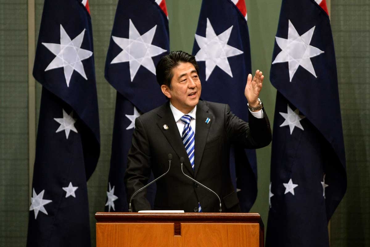 Abe addresses Parliament | The New Daily