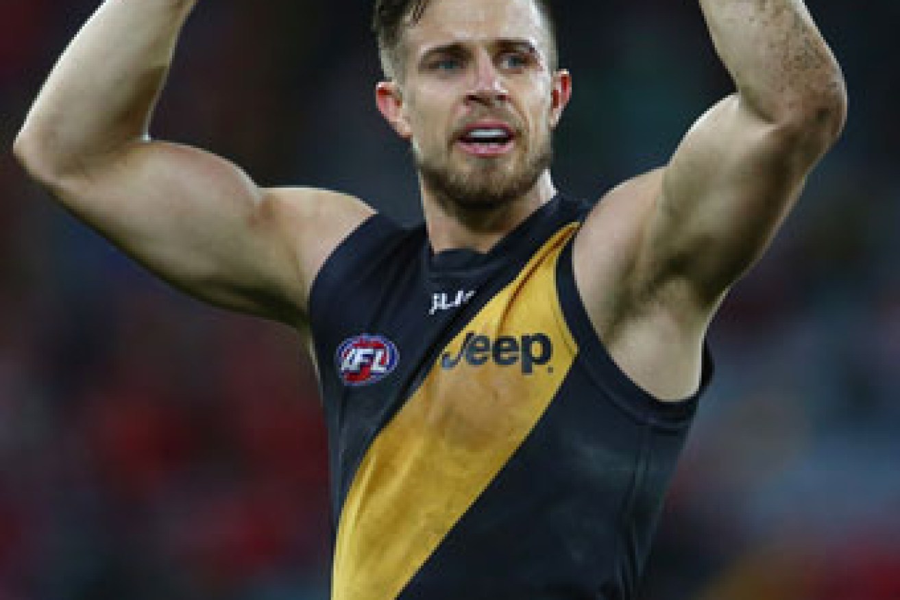 Brett Deledio and the Tigers will have to maintain their intensity to beat Port. Photo: Getty