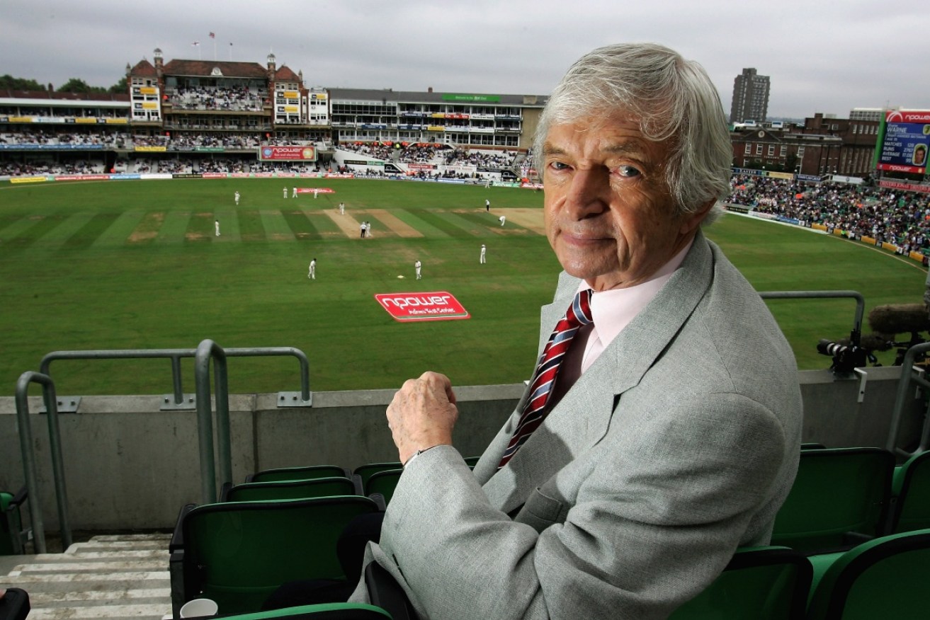 Legendary commentator Richie Benaud, who was synonymous with cricket on Nine. 