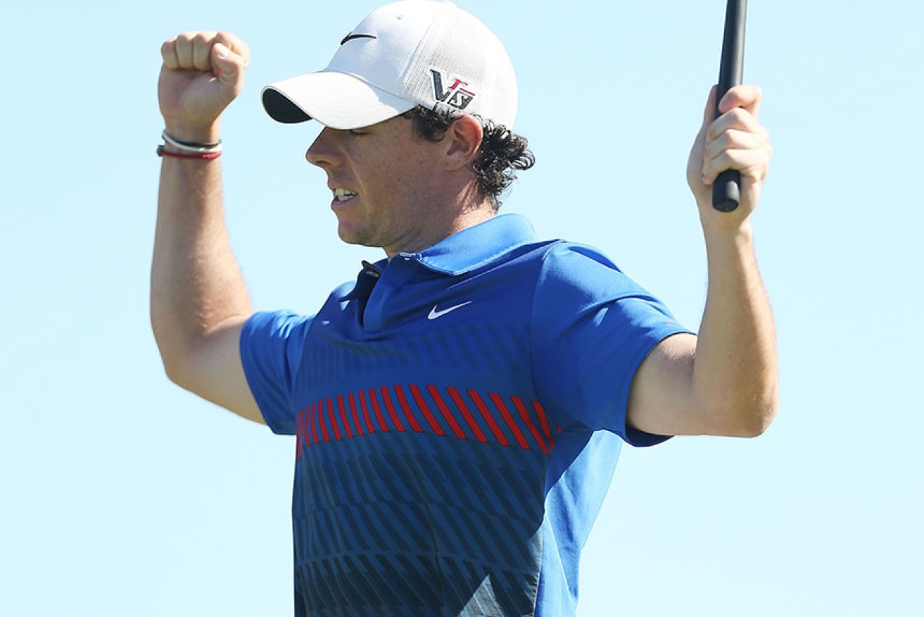 Rory McIlroy after winning the Australian Open. 