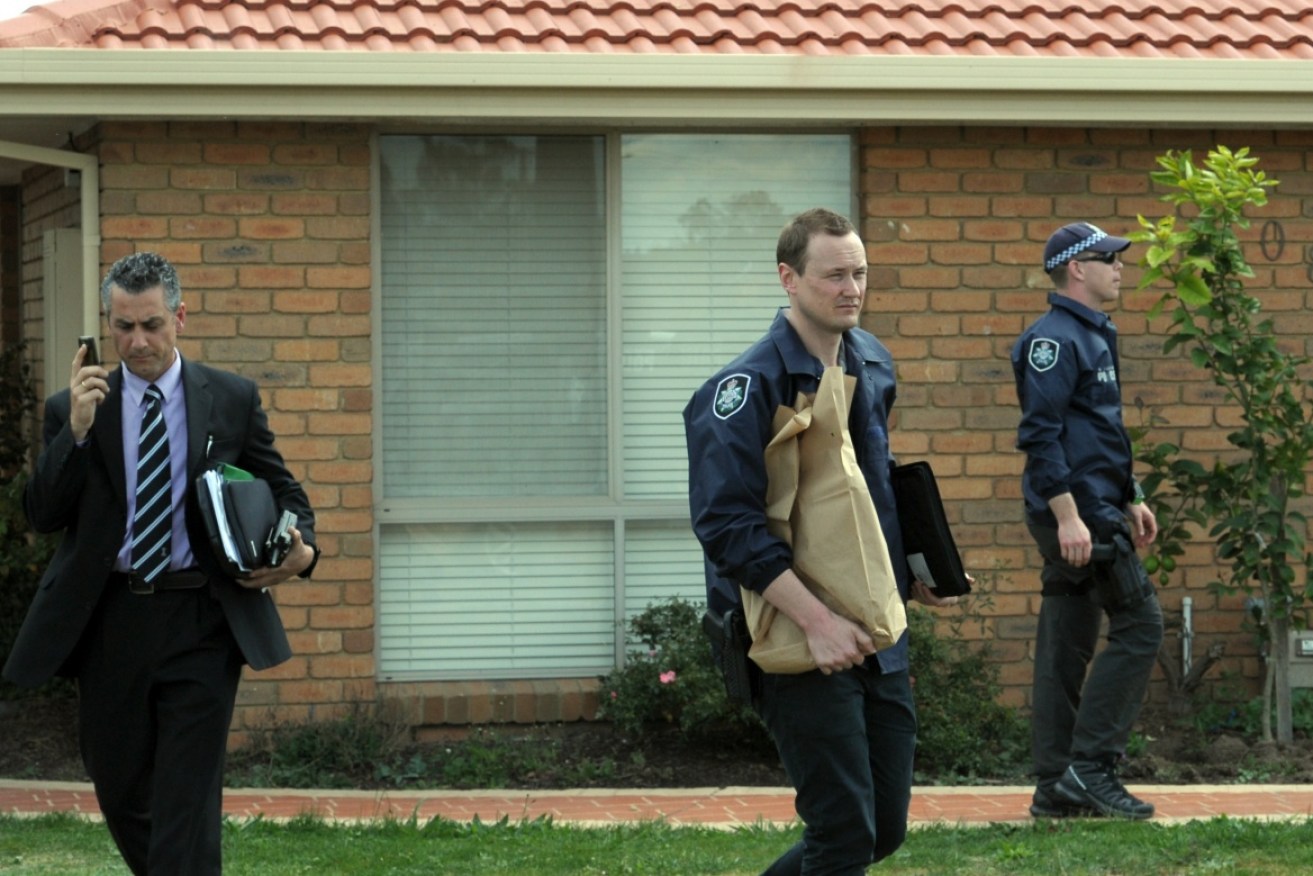 Police remove evidence seized during Melbourne terror raids. Source: AAP.