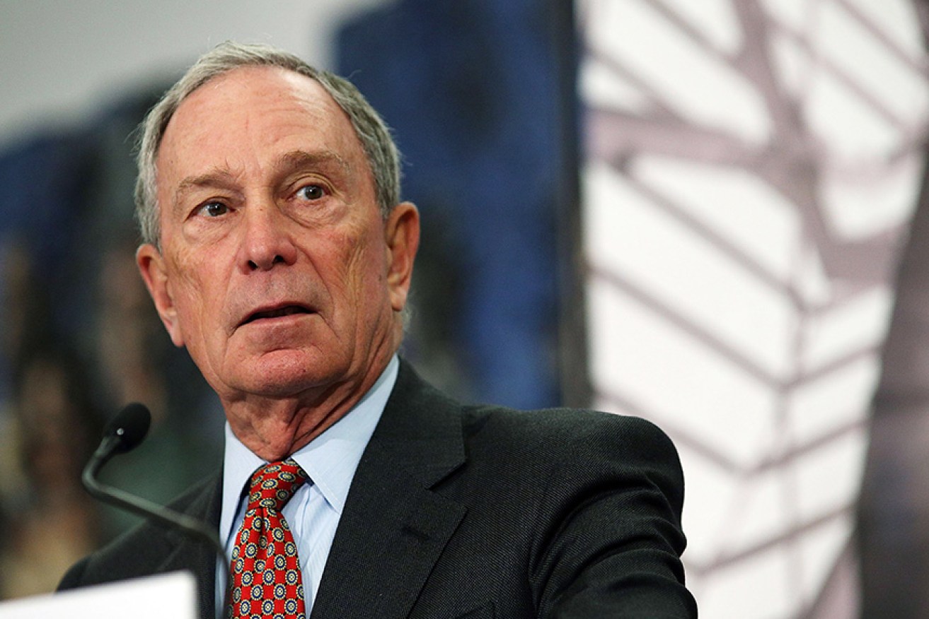 'Mother Nature can't wait,' says Michael Bloomberg, putting his money where his mouth is.
