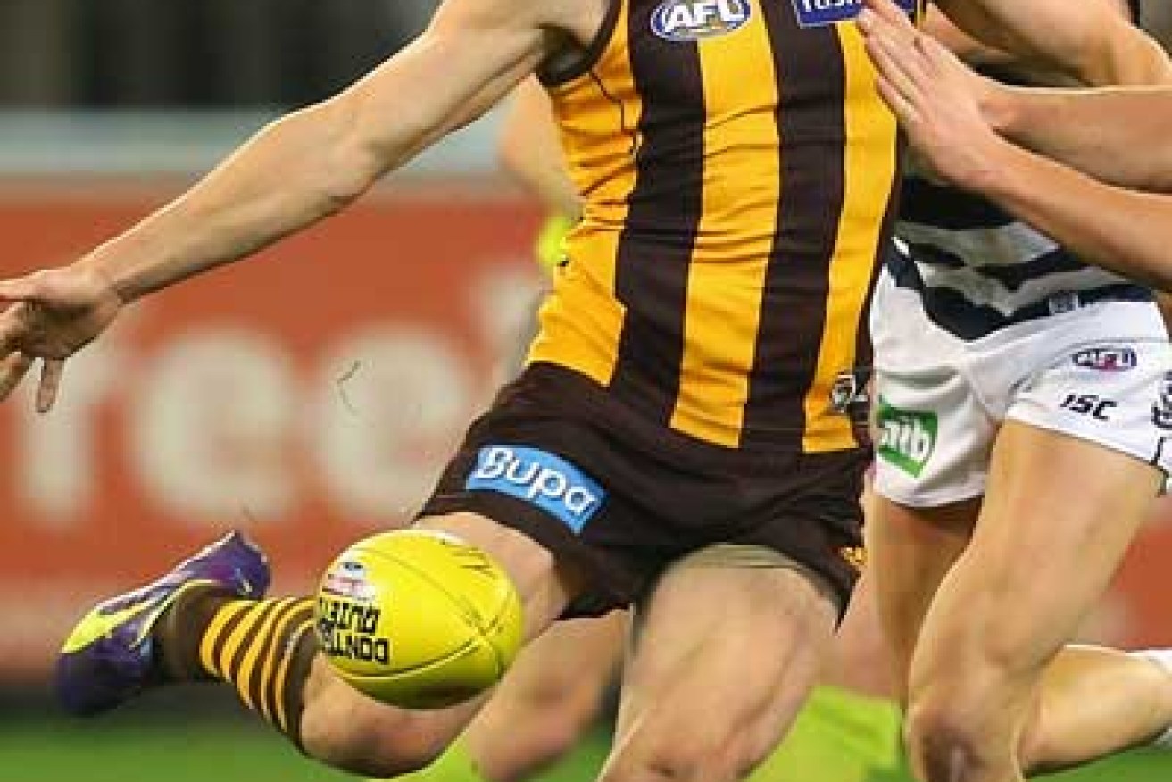 Sam Mitchell had the ball on a string. Photo: Getty