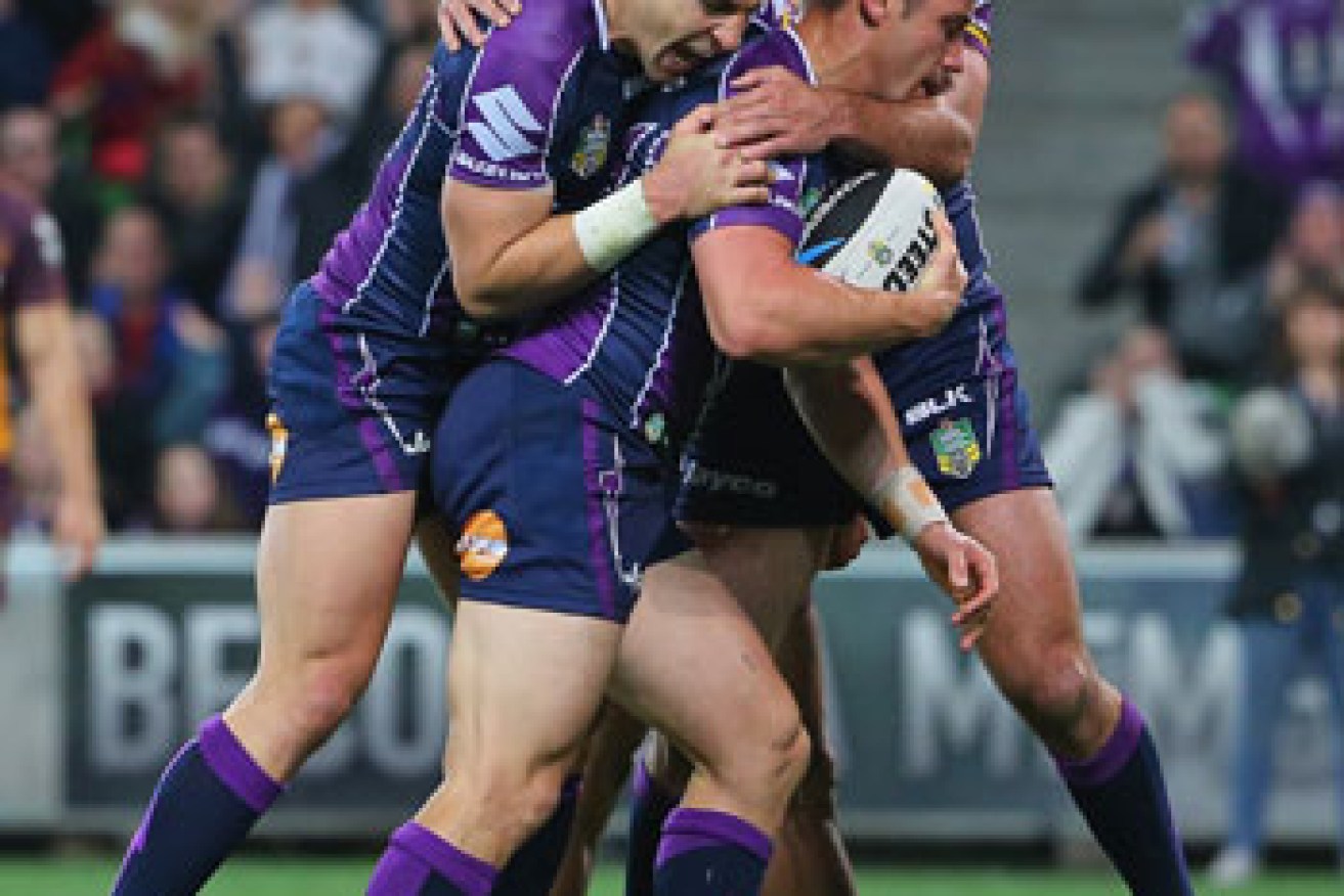 The fitness of Cameron Smith (rear) could have a huge impact on Sunday's final. Photo: Getty