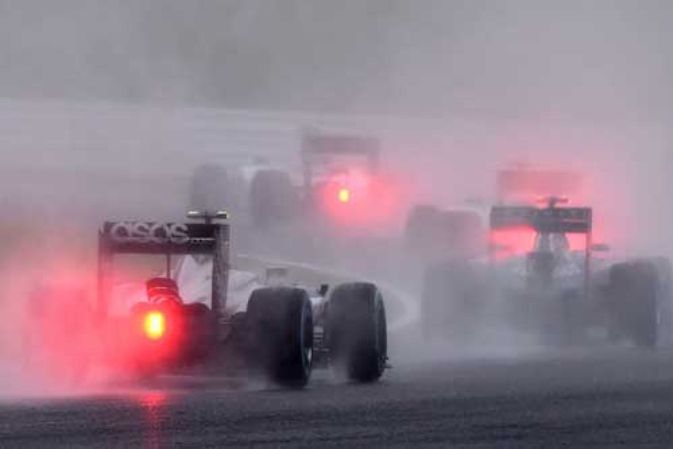 Why was the race allowed to proceed under such poor conditions? Photo: Getty